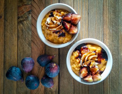 Pumpkin Rice Pudding with Maple Glazed Figs